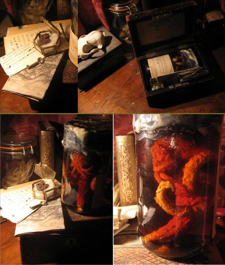 Chtulhu Spawn in a Specimen Jar, complete with accompanying documentation
