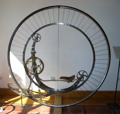 Monocycle or Monowheel replica of a 1873 model