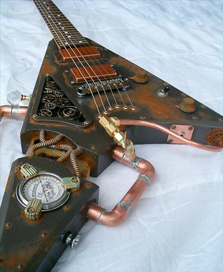 The Villanizer Steampunk Guitar